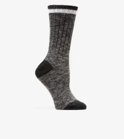 1 Pack Marled Foldover Casual Crew Socks*Cole Haan Fashion