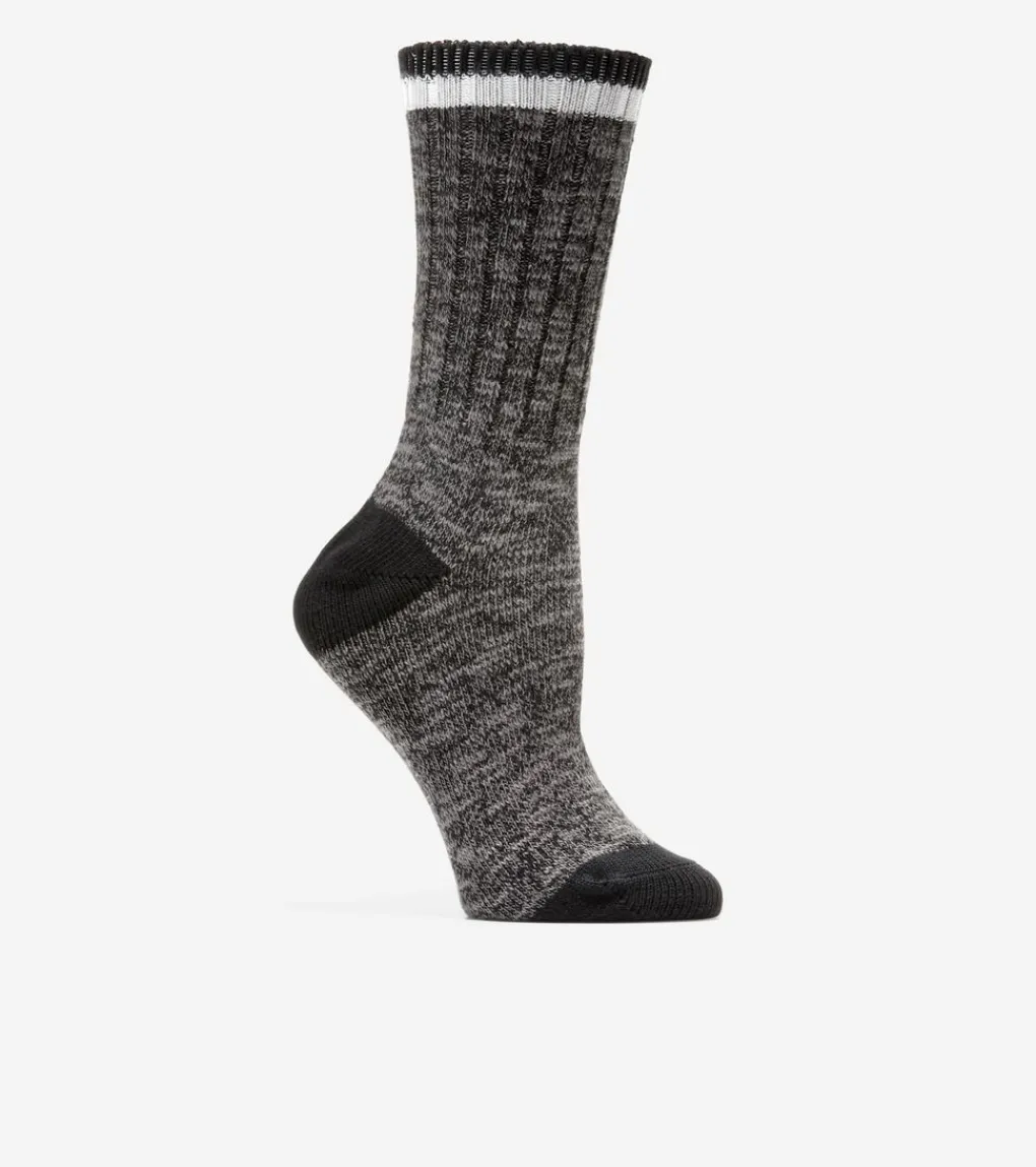 1 Pack Marled Foldover Casual Crew Socks*Cole Haan Fashion