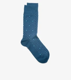 1 Pack Men's Polka Dot Dress Crew Socks*Cole Haan Clearance