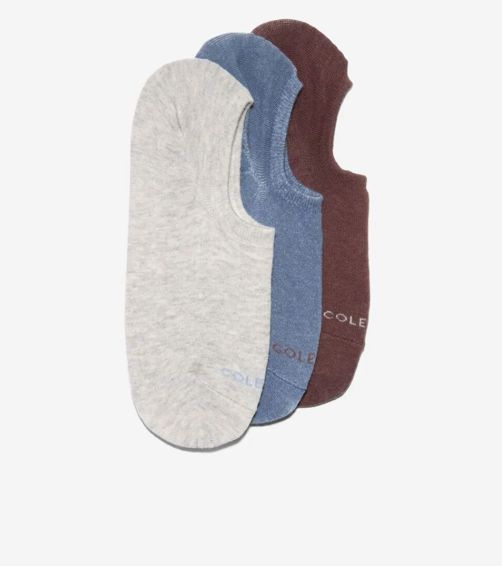 3 Pack Solid Sneaker Liner Socks*Cole Haan Flash Sale