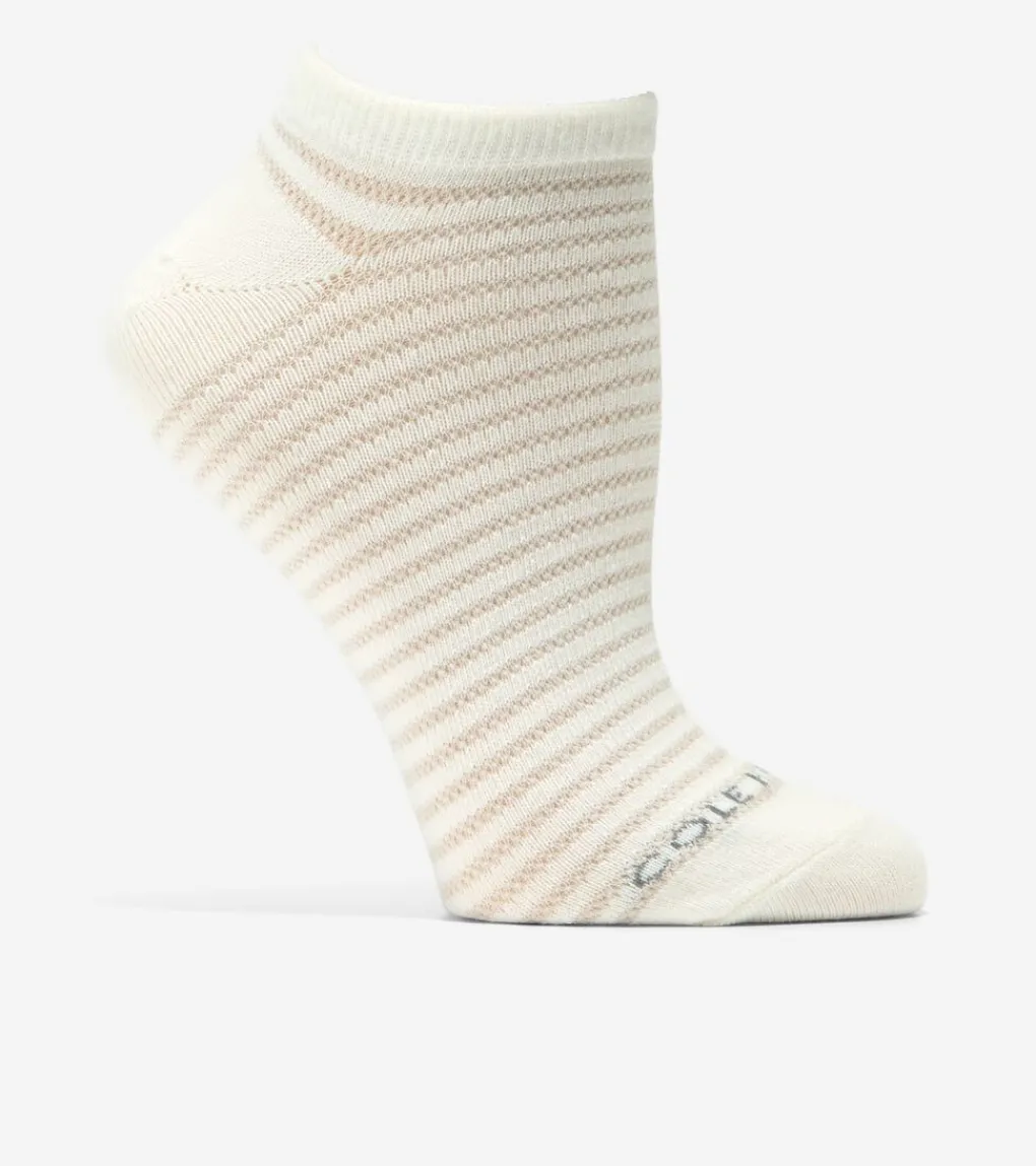 3 Pack Textured Stripe Supersoft Low Cut Socks*Cole Haan Shop
