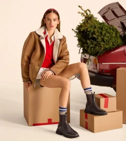 Faux Suede Shearling Jacket*Cole Haan Hot