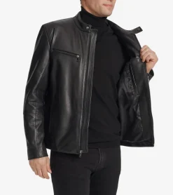 Men's Classic Zip-Front Moto Jacket*Cole Haan Store
