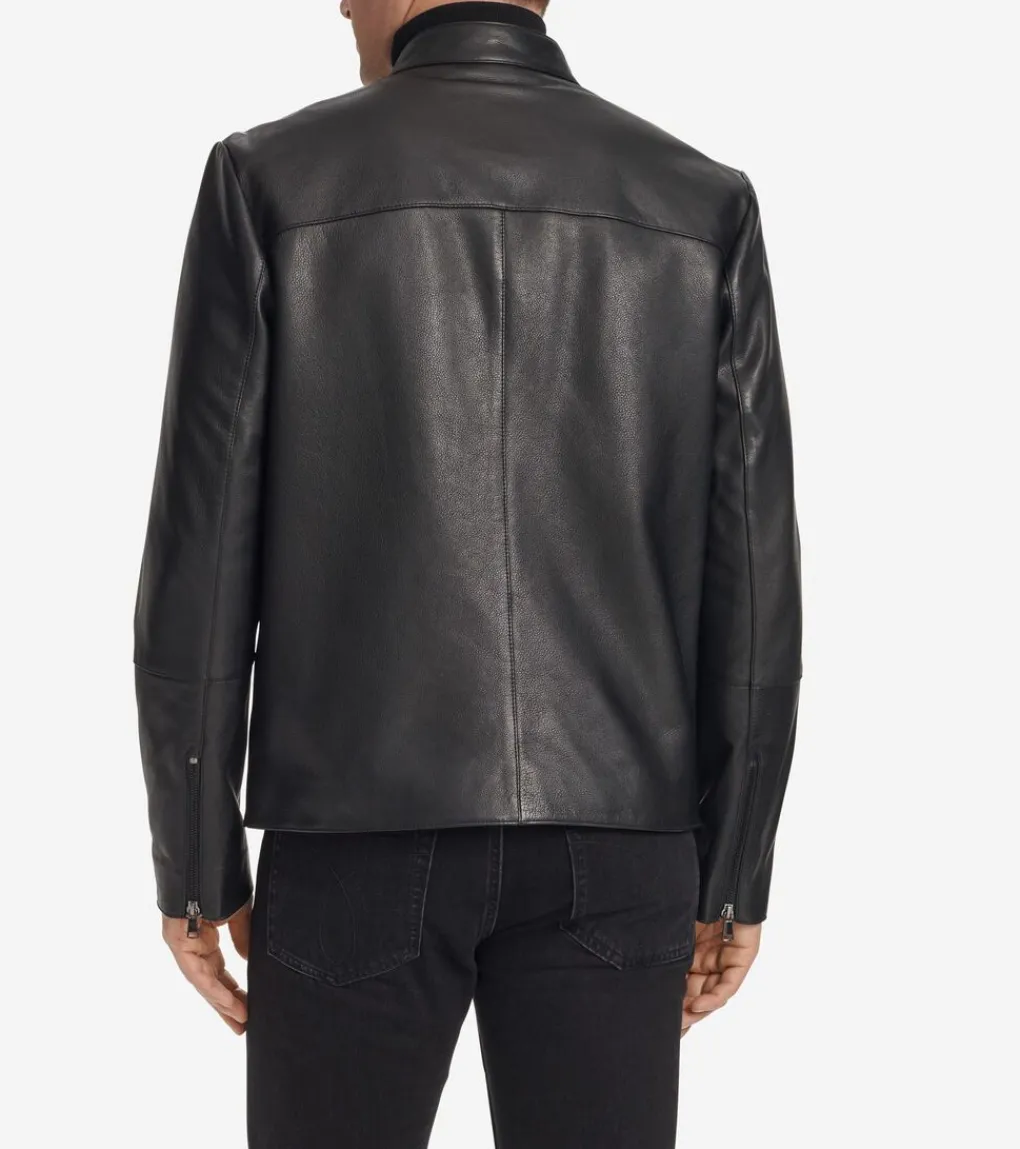 Men's Classic Zip-Front Moto Jacket*Cole Haan Store