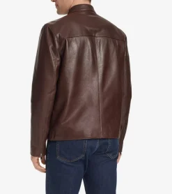 Men's Classic Zip-Front Moto Jacket*Cole Haan Hot