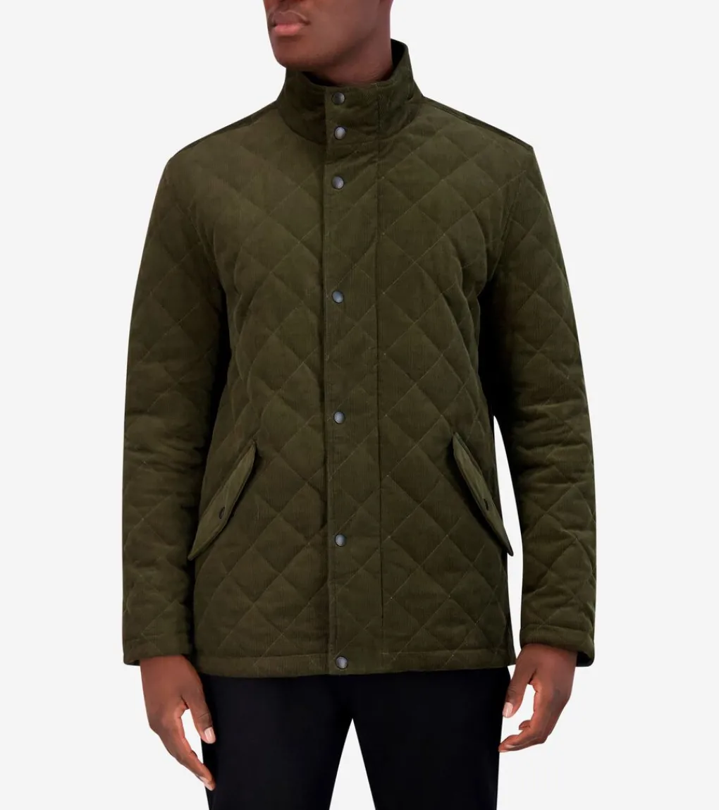 Men's Diamond-Quilted Corduroy Jacket*Cole Haan Outlet