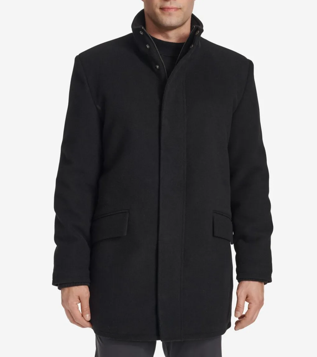 Men's Stand Collar Car Coat*Cole Haan Discount