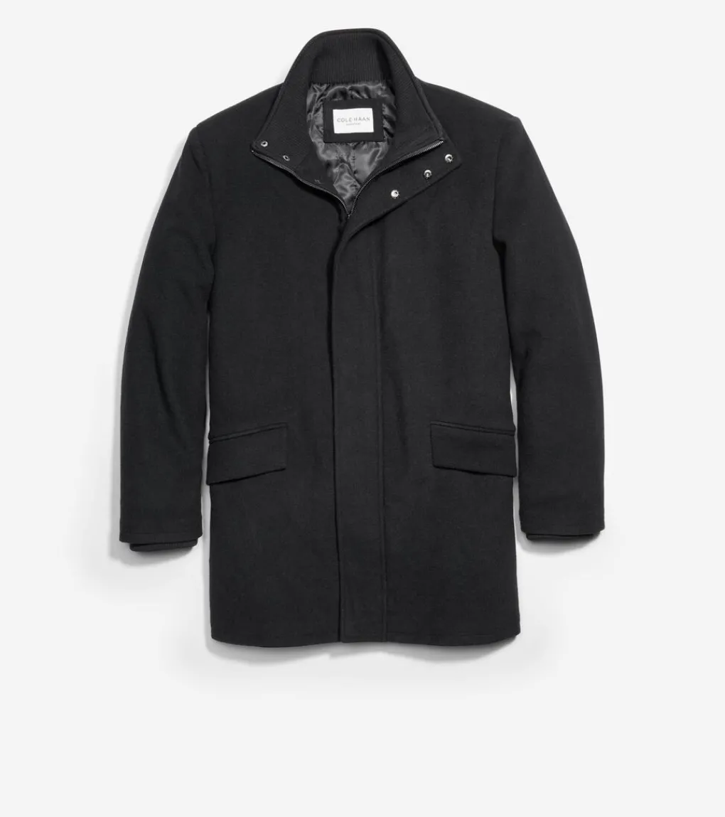 Men's Stand Collar Car Coat*Cole Haan Discount