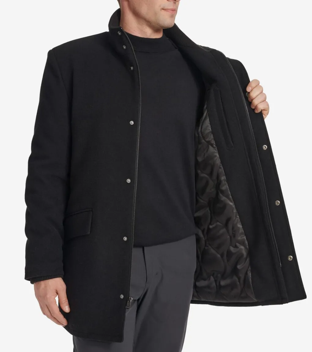 Men's Stand Collar Car Coat*Cole Haan Discount