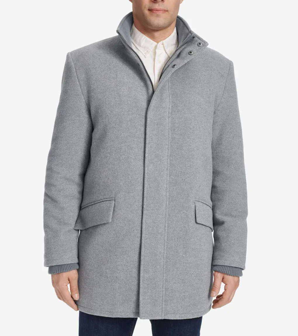 Men's Stand Collar Car Coat*Cole Haan Outlet