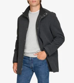 Men's Stand Collar Car Coat*Cole Haan Flash Sale