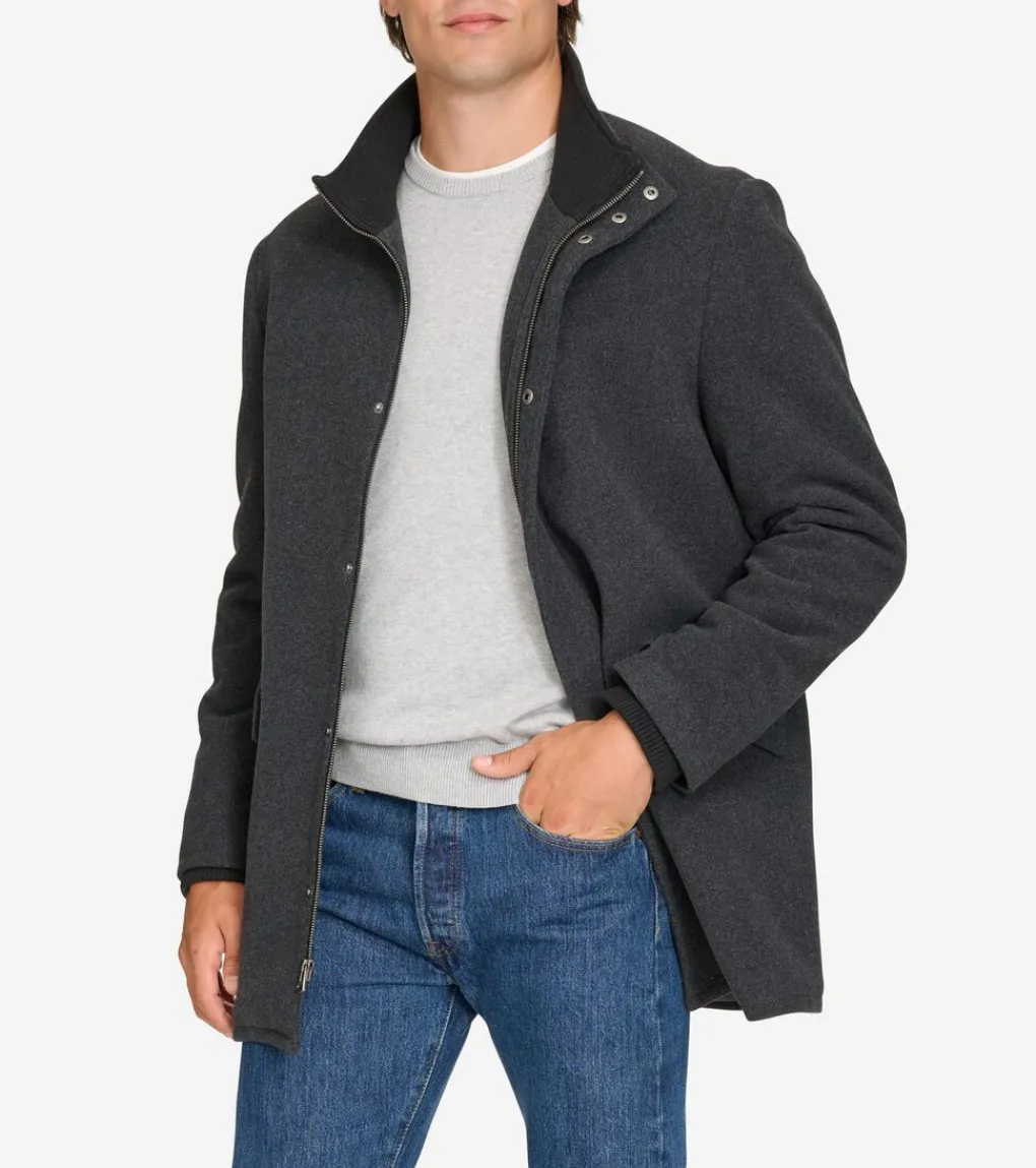 Men's Stand Collar Car Coat*Cole Haan Flash Sale