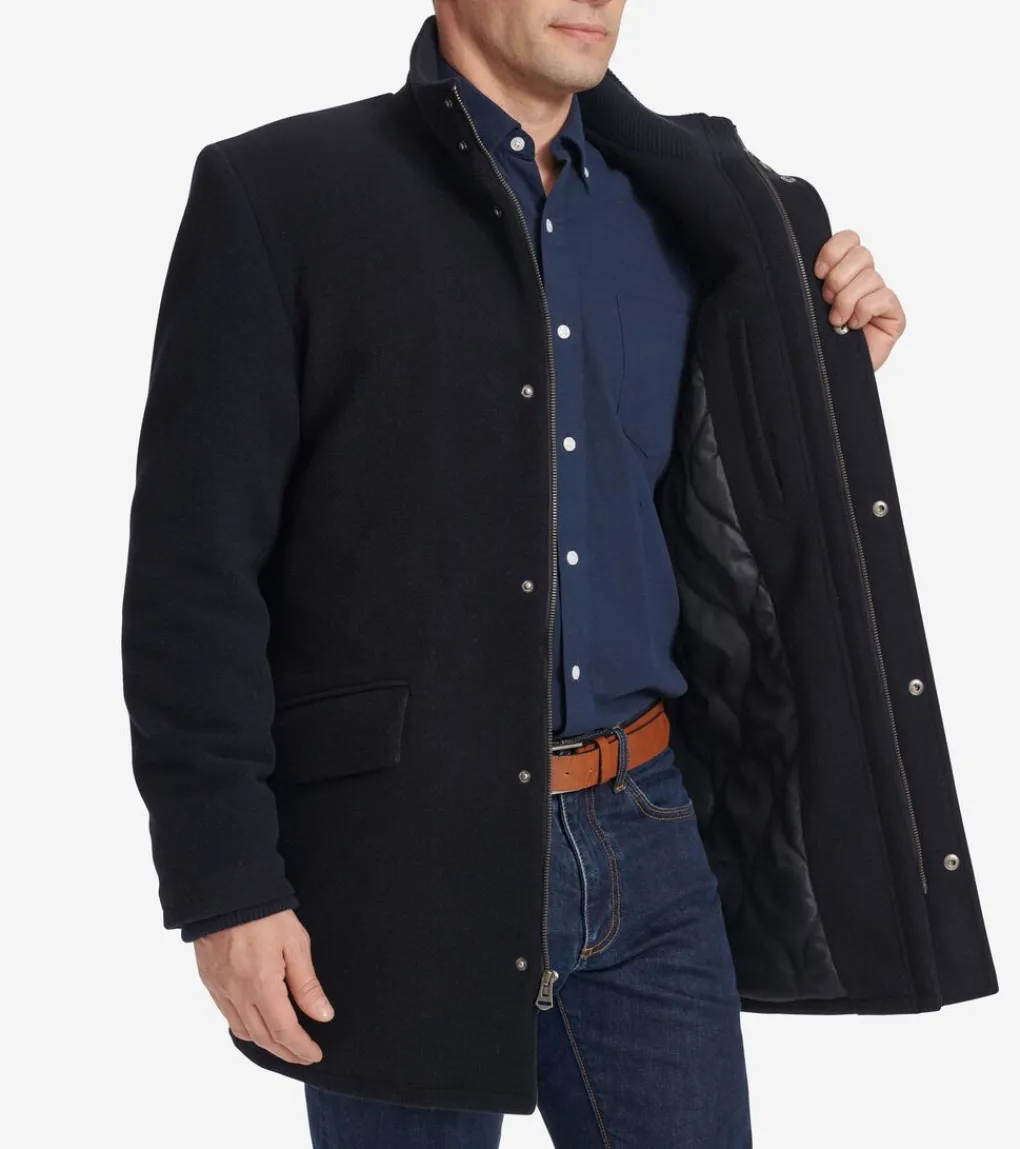 Men's Stand Collar Car Coat*Cole Haan Online