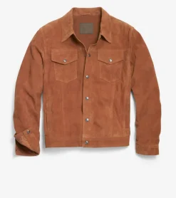 Men's Suede Trucker Jacket*Cole Haan Shop