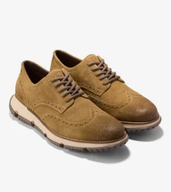 Men's 4.ZER&Oslash;GRAND Wingtip Winter Oxfords*Cole Haan Best Sale
