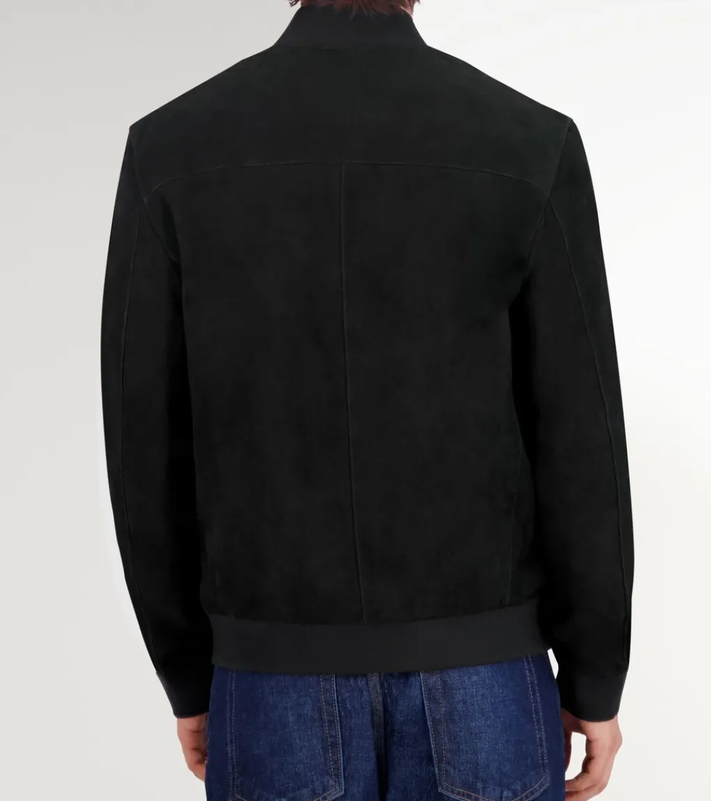 Men's Zip-up Suede Jacket*Cole Haan Store