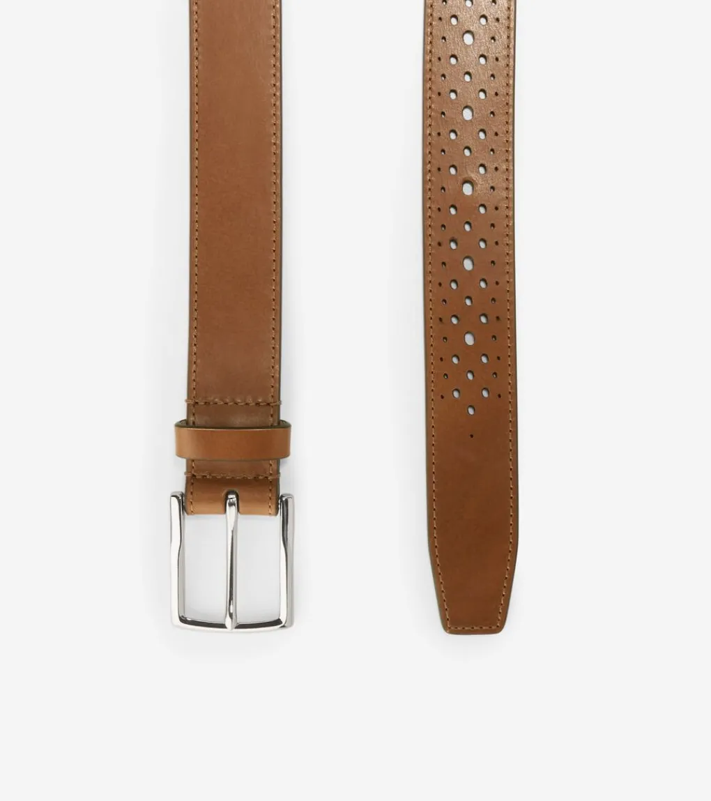 32MM Washington Perforated Belt*Cole Haan Online