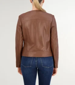 Women's Asymmetrical Leather Jacket*Cole Haan New