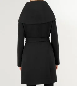 Women's Belted Aysmmetrical Zip Front Twill Coat*Cole Haan Discount