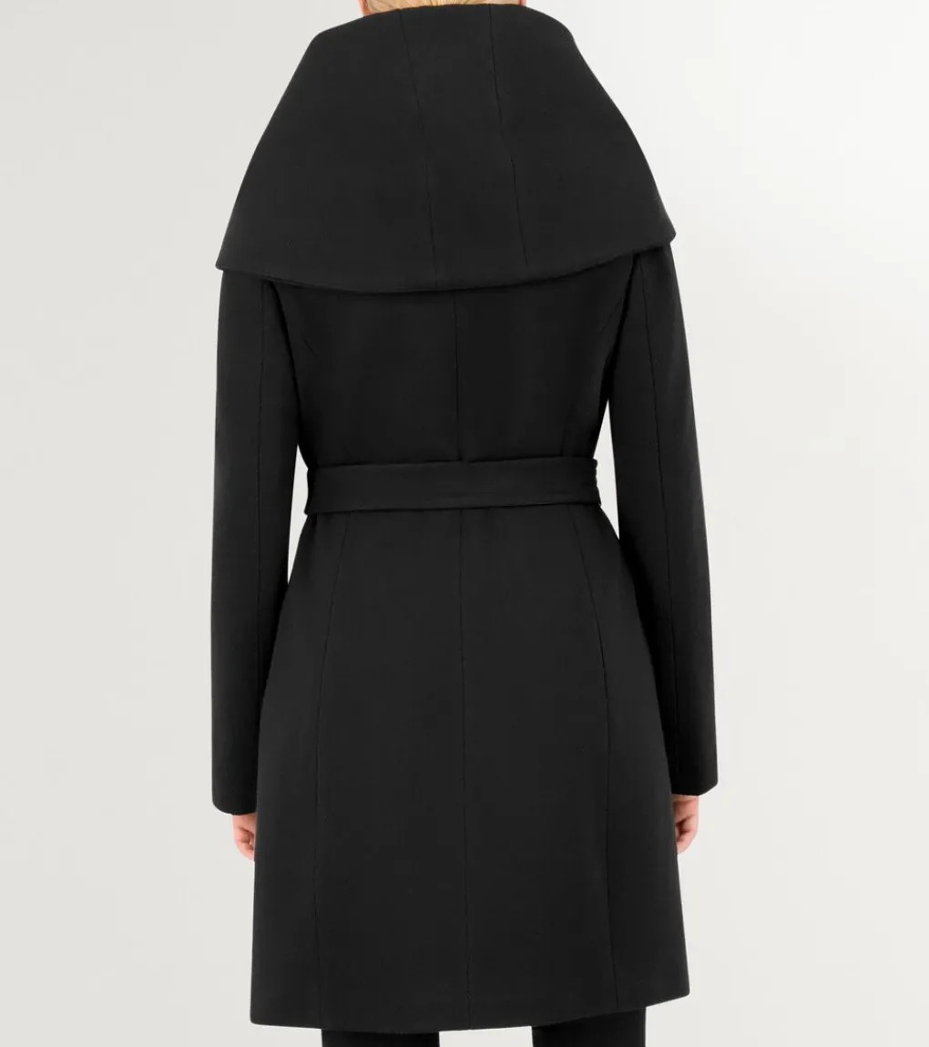 Women's Belted Aysmmetrical Zip Front Twill Coat*Cole Haan Discount