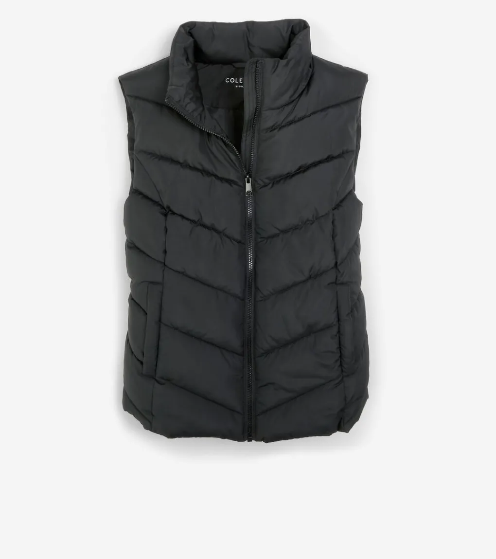 Women's Chevron Quilted Vest*Cole Haan Clearance