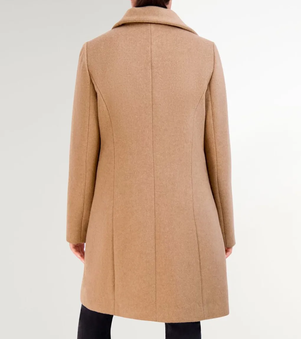 Women's Convertible Collar Button-Up Coat*Cole Haan Fashion