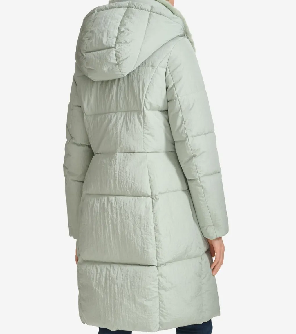 Women's Faux-Fur Collar Puffer Coat*Cole Haan Cheap
