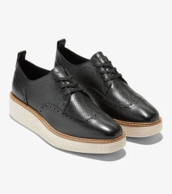 Women's ØriginalGrand Platform Wingtip Oxfords*Cole Haan Cheap