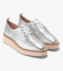 Women's ØriginalGrand Platform Wingtip Oxfords*Cole Haan Discount