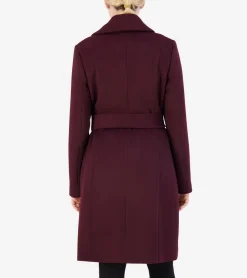 Women's Oversized Collar Wrap Coat*Cole Haan Fashion
