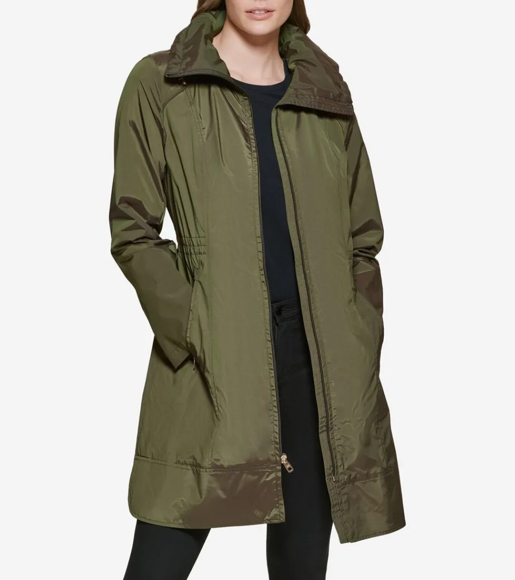 Women's Packable Travel Rain Jacket*Cole Haan Fashion