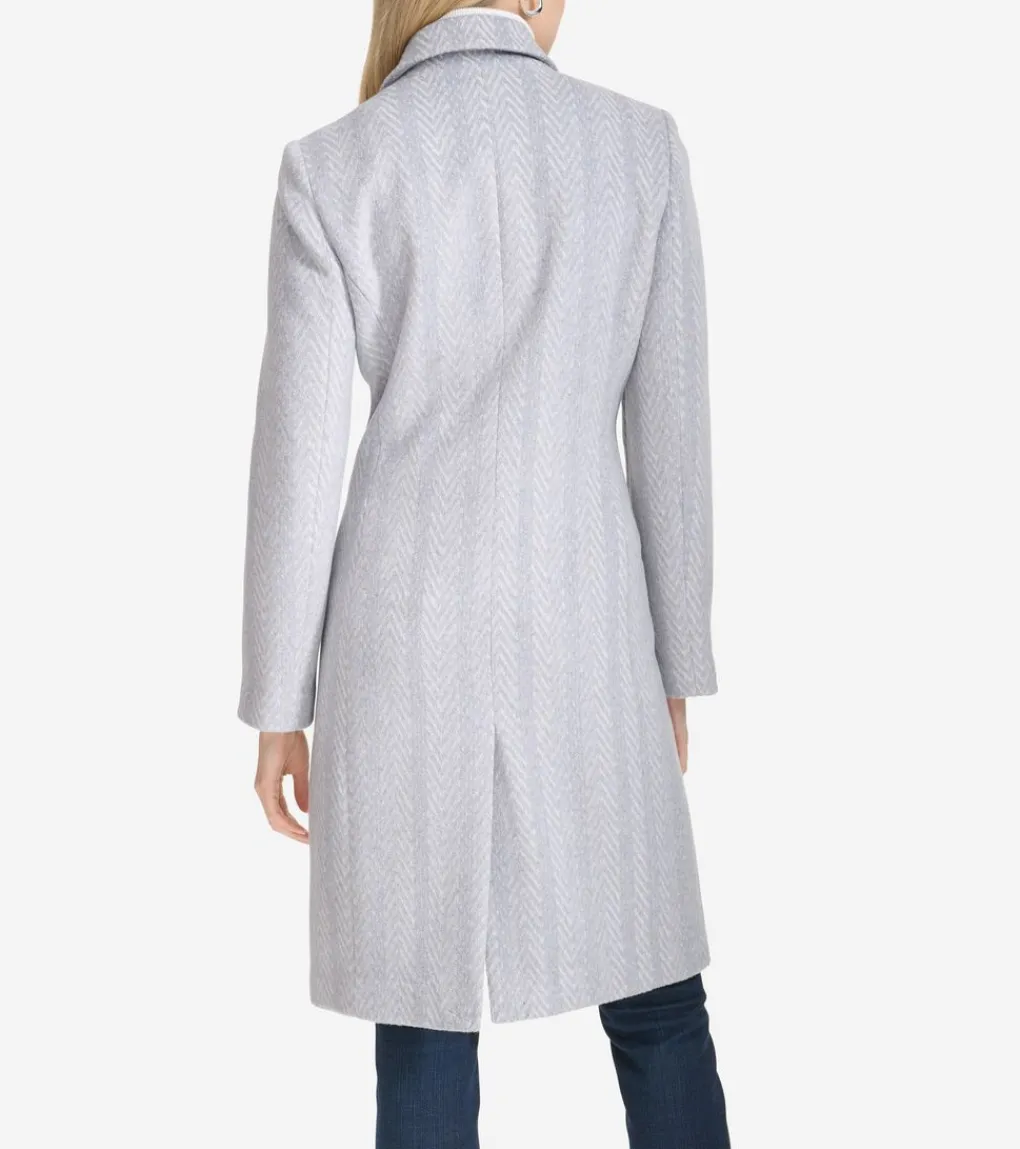 Women's Patterned Asymmetric Coat*Cole Haan Cheap