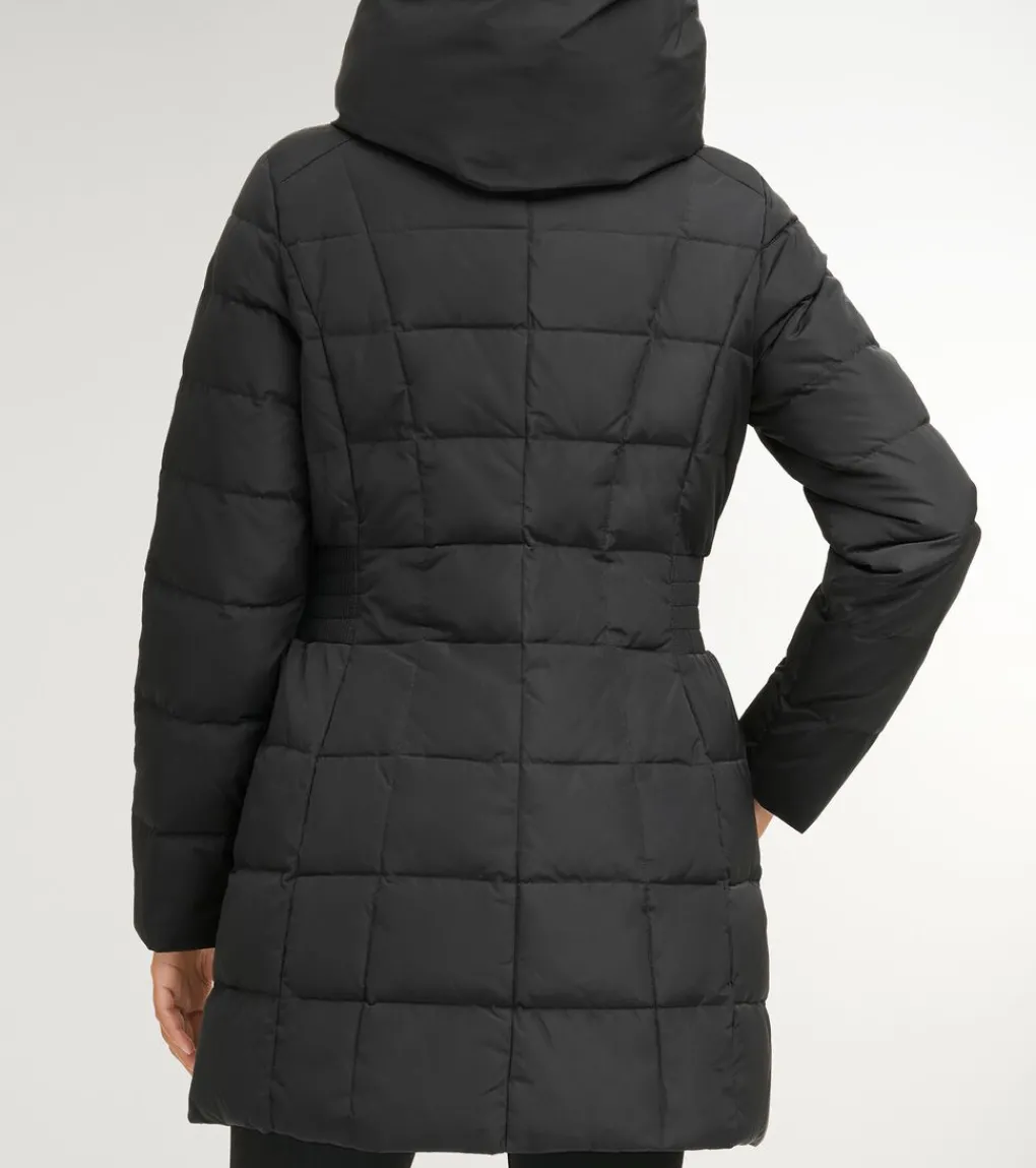 Women's 32" Signature Hooded Taffeta Down Coat*Cole Haan Online