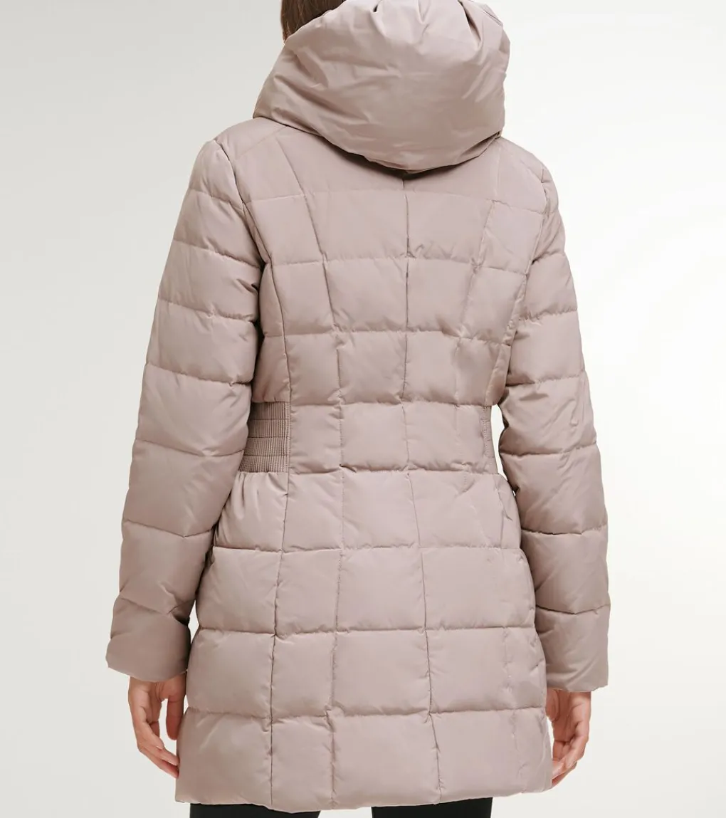 Women's 32" Signature Hooded Taffeta Down Coat*Cole Haan Store