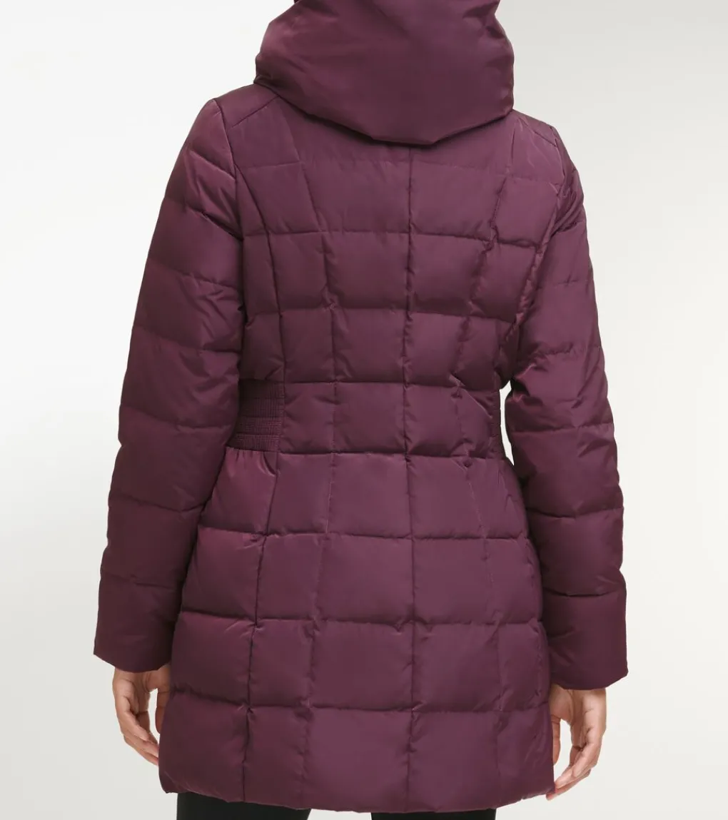 Women's 32" Signature Hooded Taffeta Down Coat*Cole Haan Discount