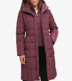 Women's 40" Taffeta Down Hooded Coat*Cole Haan Outlet