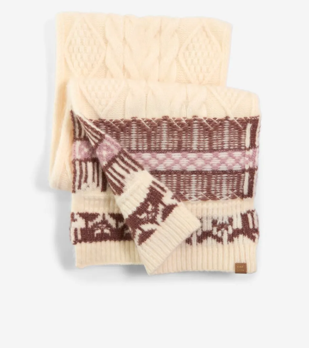 Women's Reversible Fair Isle Scarf*Cole Haan Store