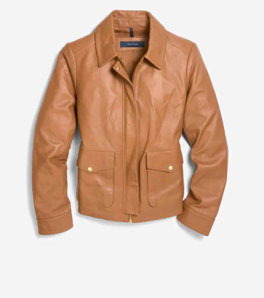 Women's Shirt Collar Trucker Jacket*Cole Haan Sale