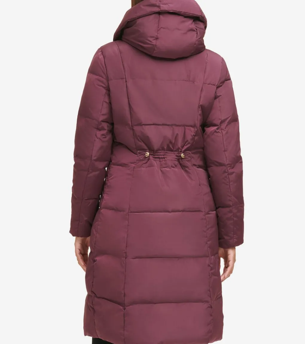 Women's Signature Asymmetrical Collar Convertible Coat 40in*Cole Haan Fashion