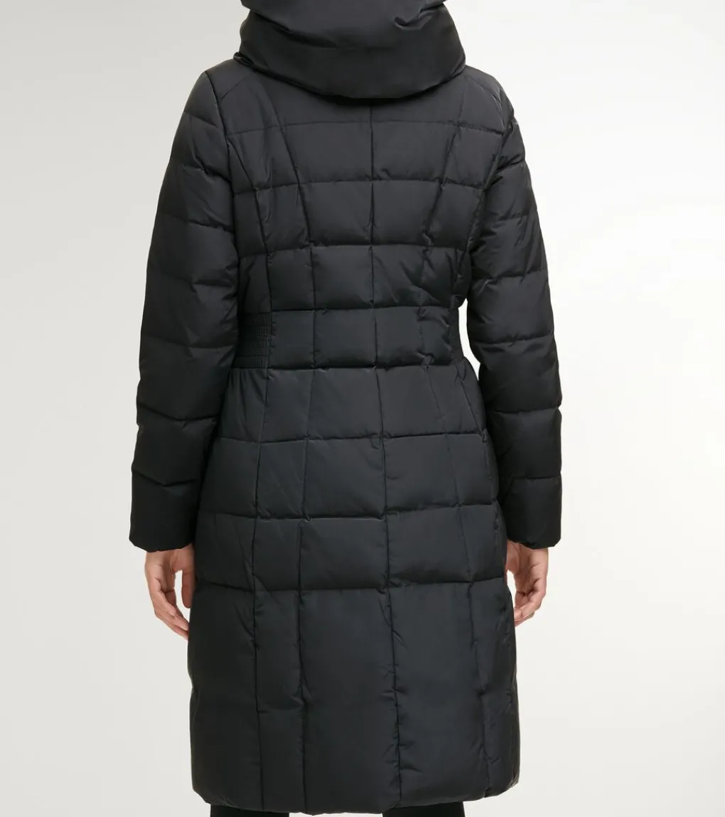 Women's Signature 40" Taffeta Down Coat with Hood*Cole Haan Fashion