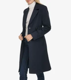 Women's Slick Wool Coat*Cole Haan Cheap