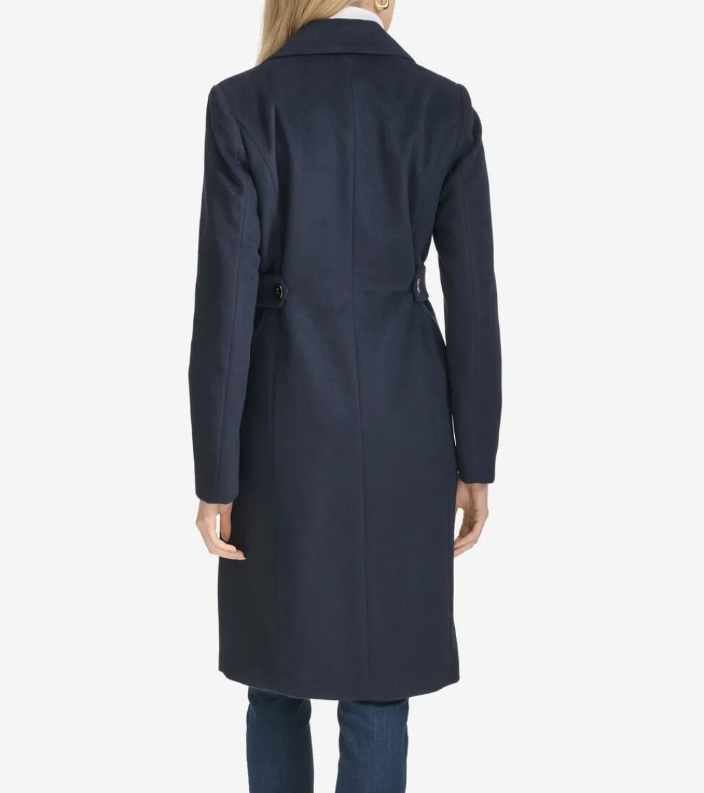 Women's Slick Wool Coat*Cole Haan Cheap