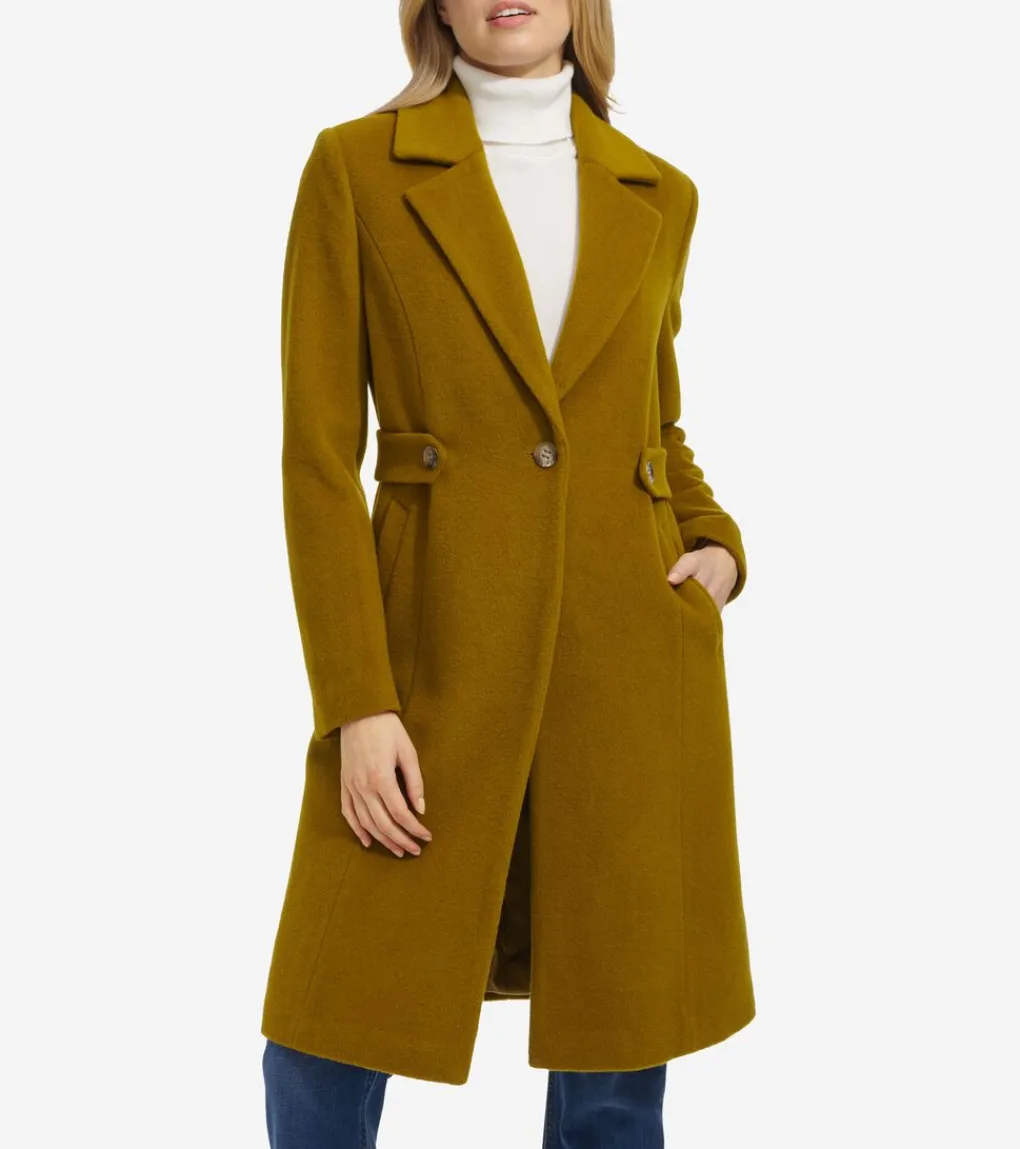 Women's Slick Wool Coat*Cole Haan Cheap
