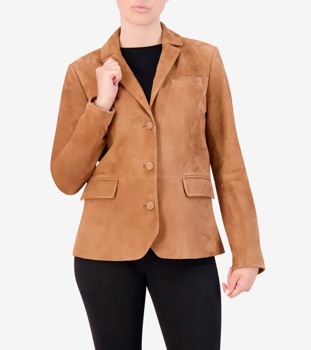 Women's Suede Blazer*Cole Haan Cheap