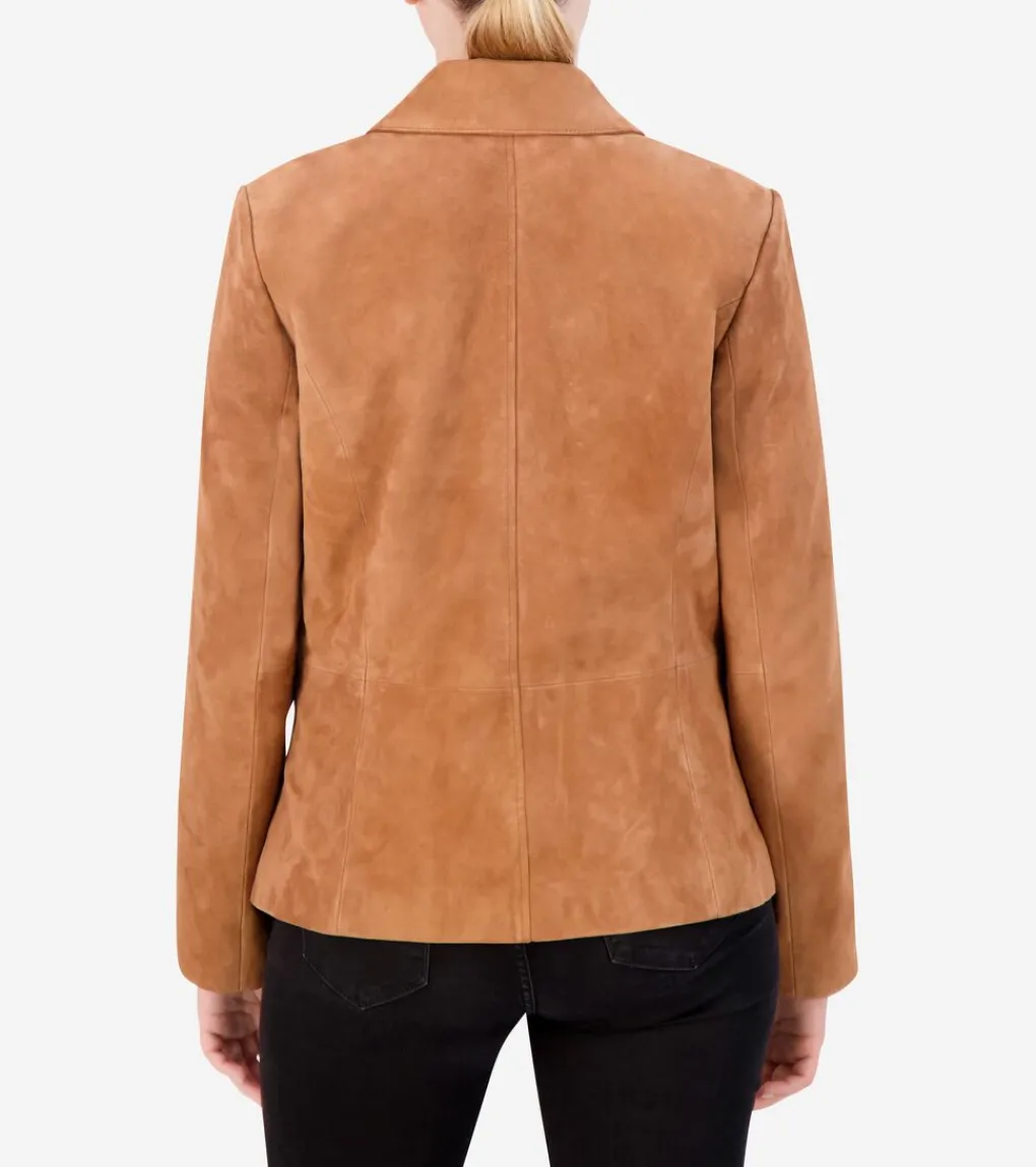 Women's Suede Blazer*Cole Haan Cheap