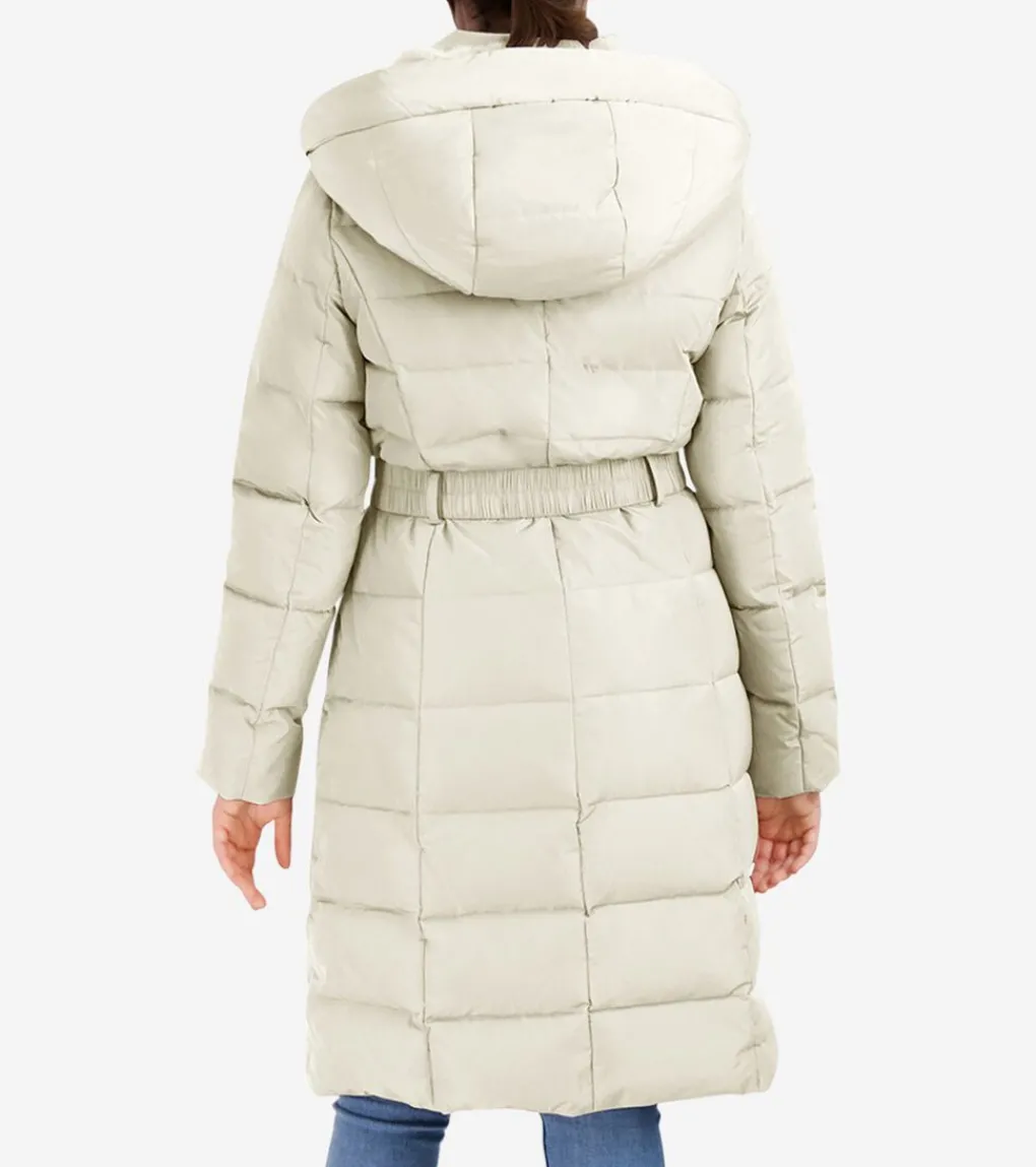 Women's Taffeta Down Belted Coat*Cole Haan Fashion