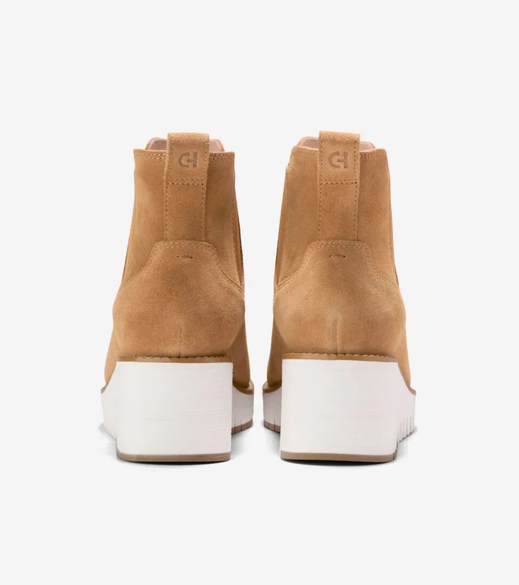 Women's ZERØGRAND City Wedge Water Proof Chelsea Boots*Cole Haan Clearance