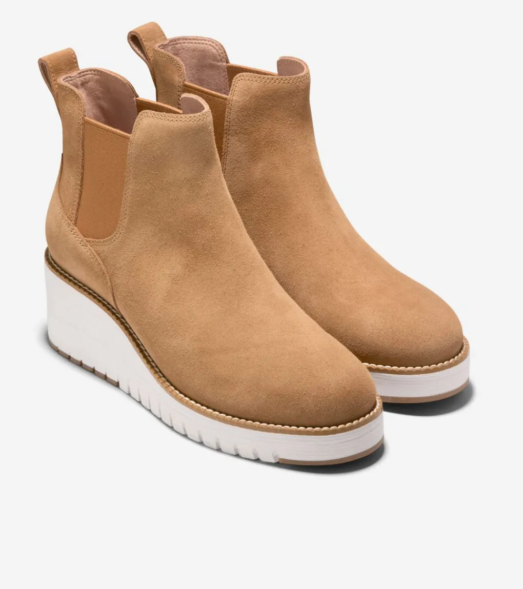 Women's ZERØGRAND City Wedge Water Proof Chelsea Boots*Cole Haan Clearance