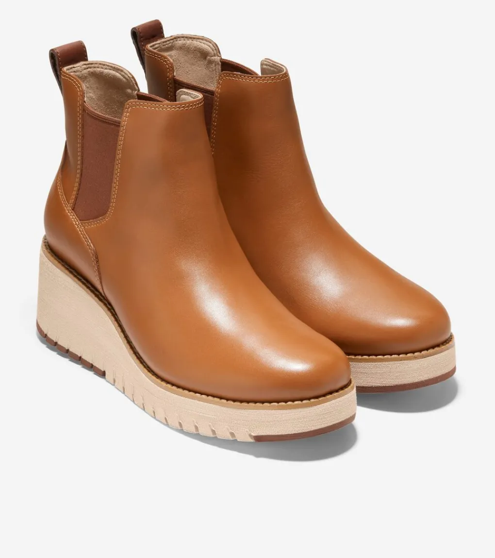 Women's ZERØGRAND City Wedge Waterproof Chelsea Boots*Cole Haan New