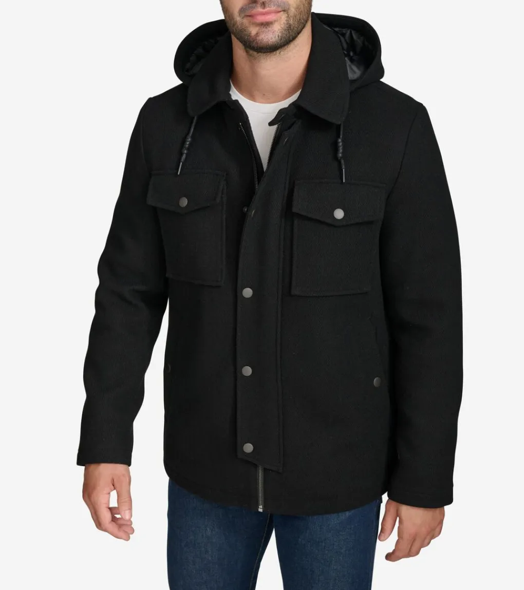 Wool Twill Field Jacket*Cole Haan Fashion